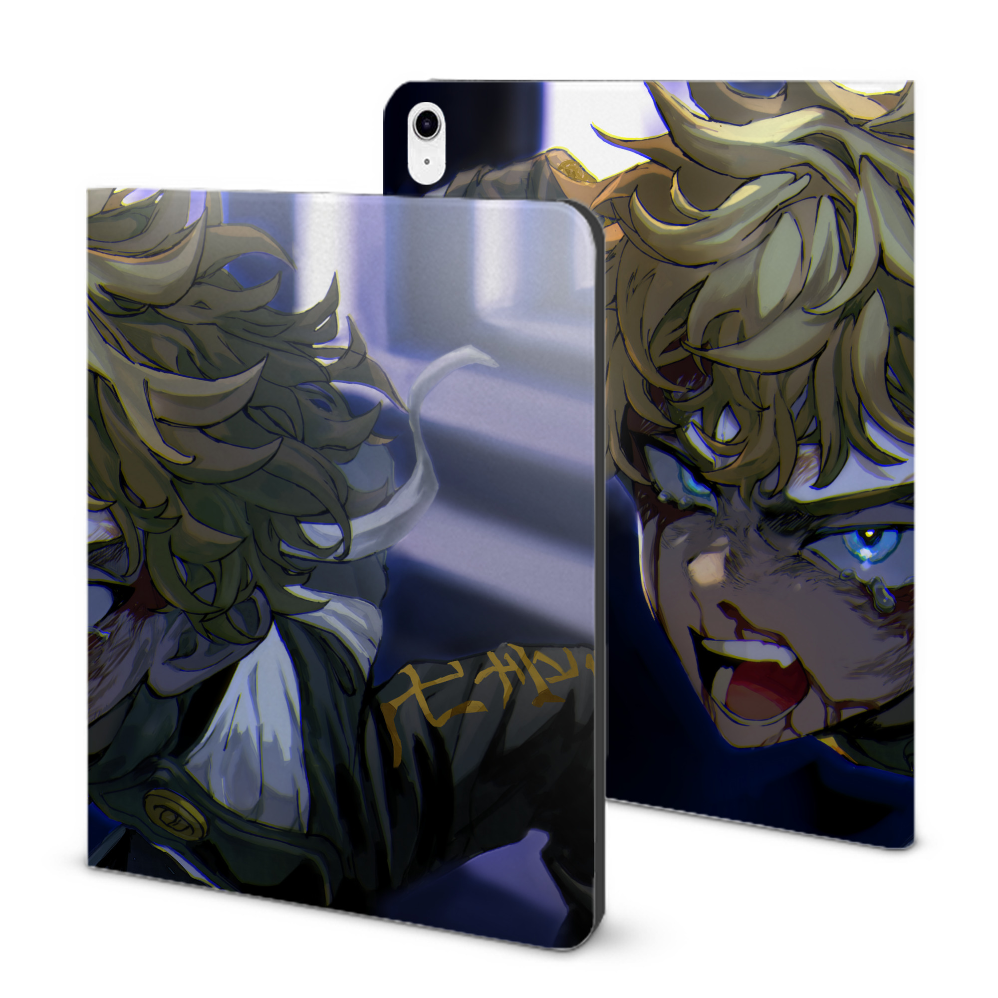 （画像用） 東京リベンジャーズ Tokyo Revengers IPad ケース ブック型 PUレザー TPU 耐衝撃 軽量 薄型 ペン収納なし 全面保護 IPad 各モデル対応